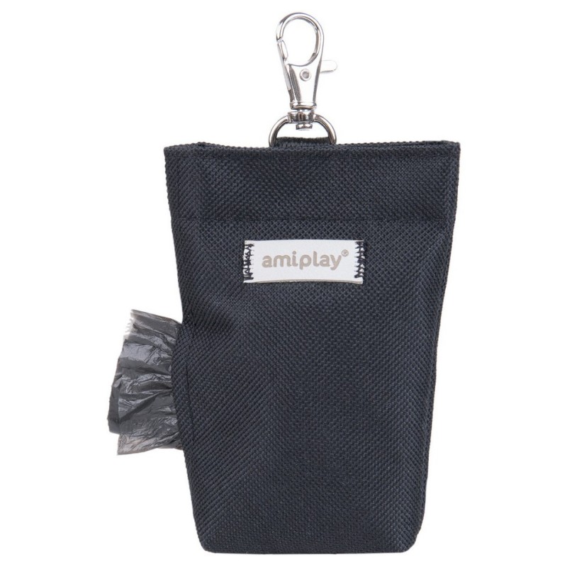 AMIPLAY Torebka na worki do odchodów Samba - Czarna