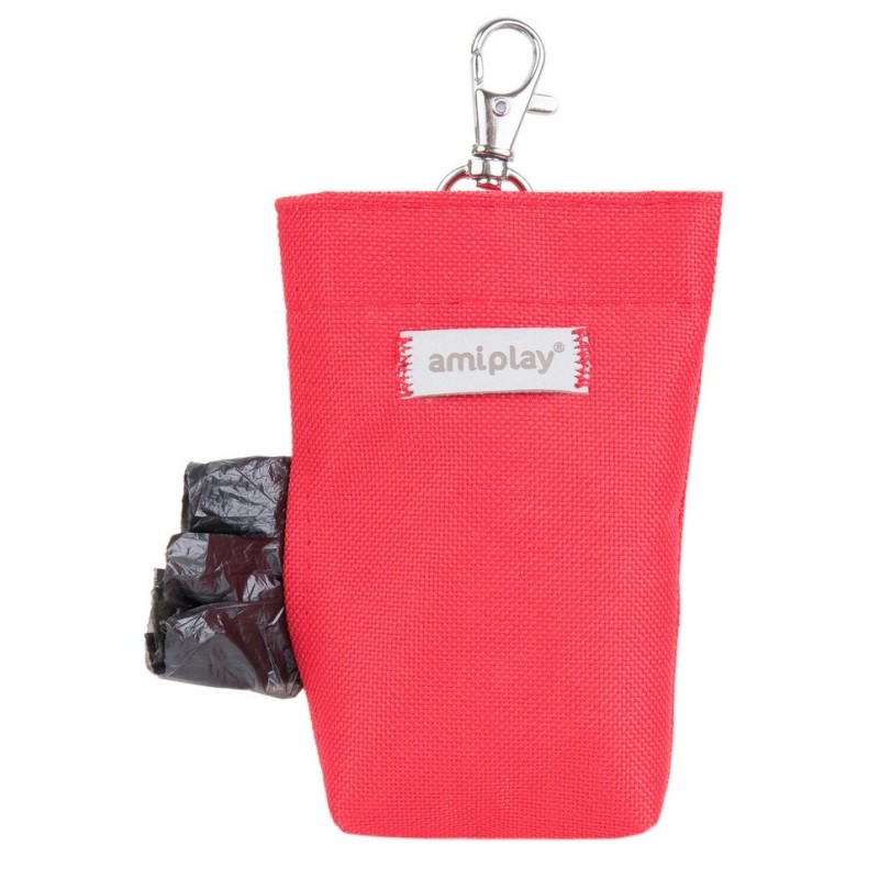 AMIPLAY Torebka na worki do odchodów Samba - Czerwona