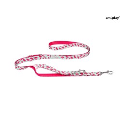 AMIPLAY Smycz regulowana 7 in 1 BeHappy - Watermelon S