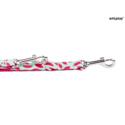 AMIPLAY Smycz regulowana 7 in 1 BeHappy - Watermelon S