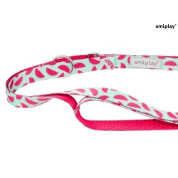 AMIPLAY Smycz regulowana 7 in 1 BeHappy - Watermelon S
