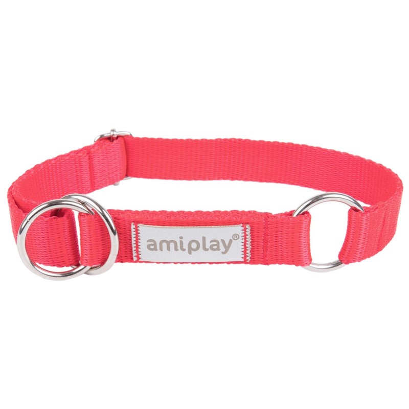 AMIPLAY Obroża półzaciskowa Samba - Czerwona M