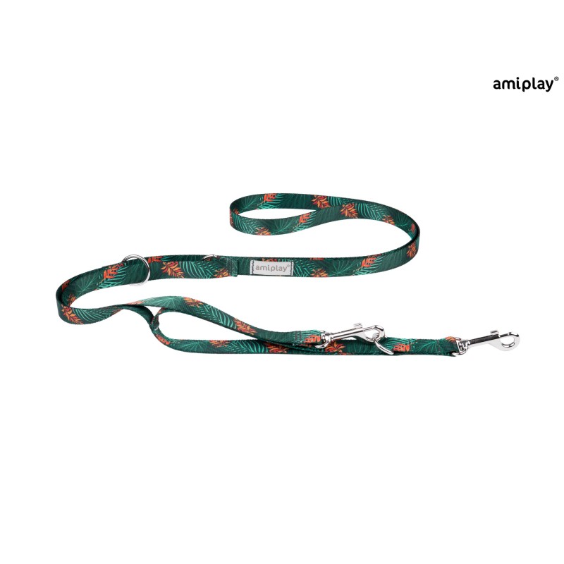 AMIPLAY Smycz regulowana 7 in 1 BeHappy - Jungle S