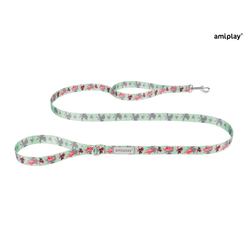 AMIPLAY Smycz BeHappy - Flamingo L