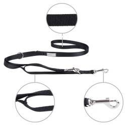 AMIPLAY Smycz regulowana 7 in 1 Samba - Czarna M