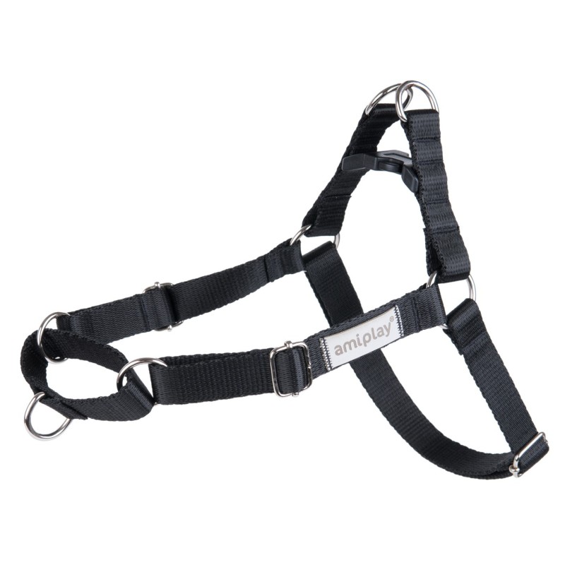 AMIPLAY Szelki regulowane EASY GO Samba - Czarne S