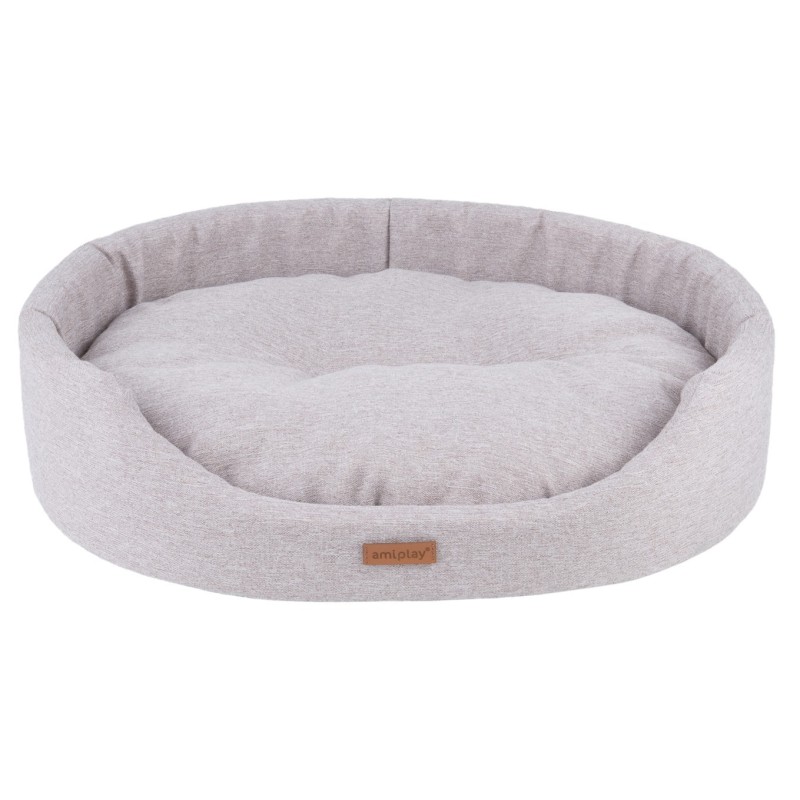 AMIPLAY Montana Legowisko owalne - Beżowe M