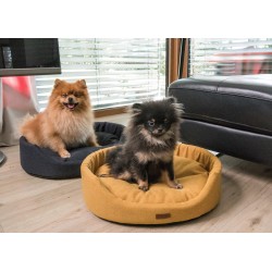 AMIPLAY Montana Legowisko owalne - Żółte S