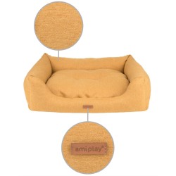 AMIPLAY Montana Sofa - Żółta L