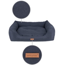 AMIPLAY Montana Sofa - Czarna L