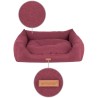 AMIPLAY Montana Sofa - Bordowa S