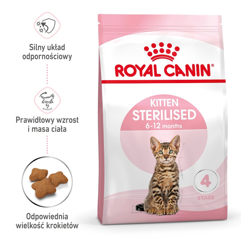 ROYAL CANIN Kitten Sterilised karma sucha dla kociąt od 4 do 12 miesiąca życia, sterylizowanych 3,5kg