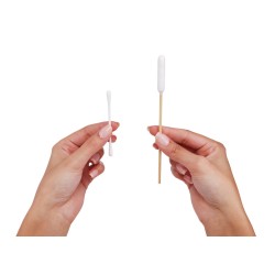 PORTICA BambooStick S/M - patyczek z wacikiem do pielęgnacji uszu 10 szt.