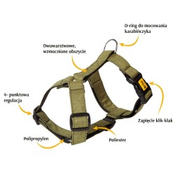 DINGO Szelki Scandi - fioletowe M