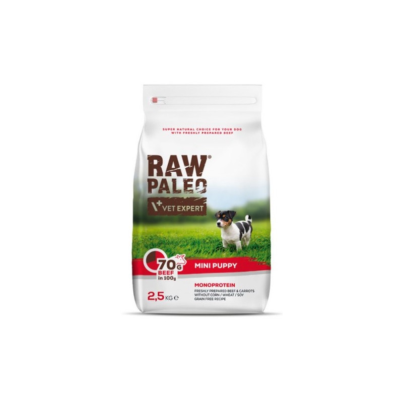 RAW PALEO Puppy Mini Beef 8kg