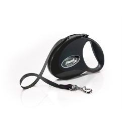 FLEXI Smycz automatyczna Style M taśma 5 m do 25kg - Czarna