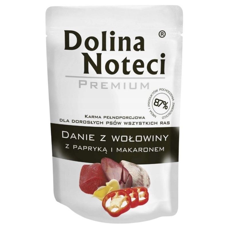 DOLINA NOTECI Danie dla małych ras - Wołowina z Papryką (saszetka) 100g