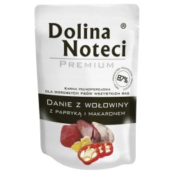 DOLINA NOTECI Danie dla małych ras - Wołowina z Papryką (saszetka) 12x 100g