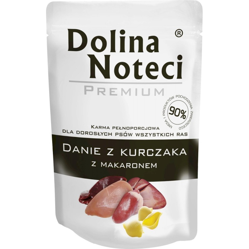 DOLINA NOTECI Danie dla małych ras - Kurczak z Makaronem (saszetka) 100g