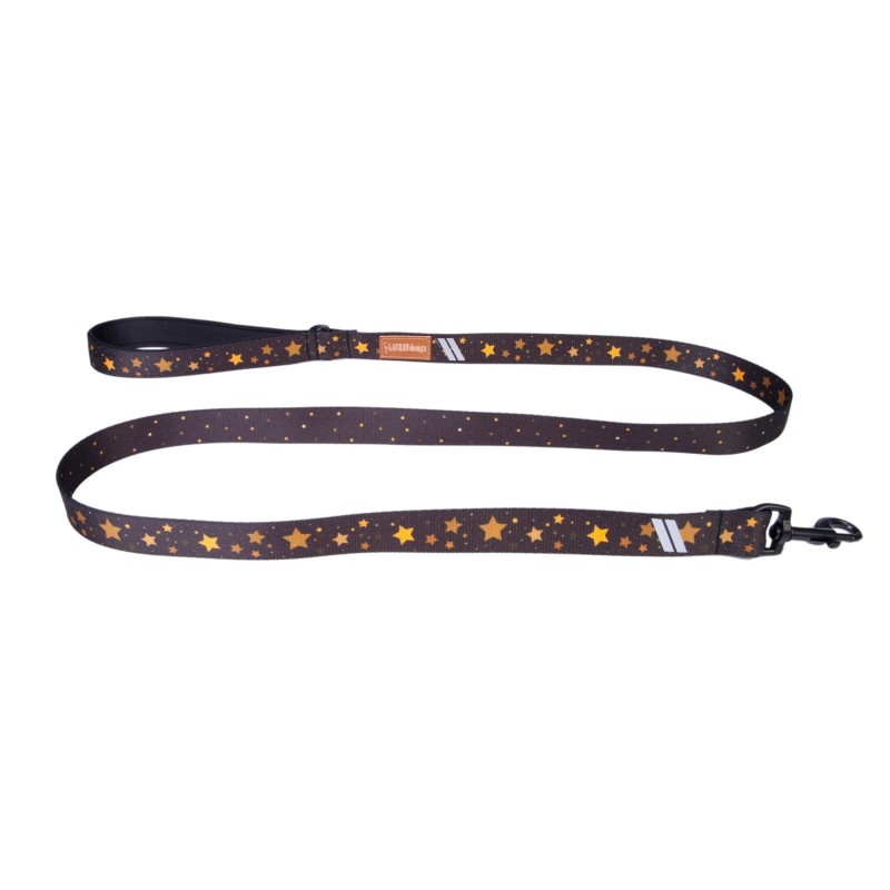 LAUREN DESIGN Color Smycz krótka - stars 2 x 150 cm