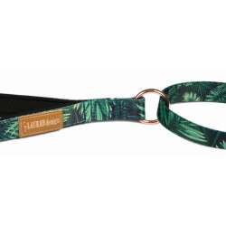 LAUREN DESIGN Color Smycz przepinana - forest gold 2cm x 145cm - 240cm