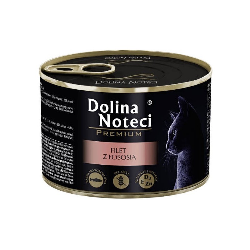 DOLINA NOTECI Premium dla kota - Filet z łososia 185g