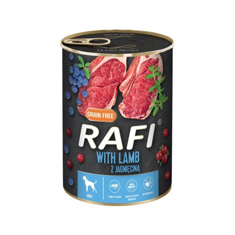 DOLINA NOTECI RAFI Jagnięcina, Borówki i Żurawina 800g