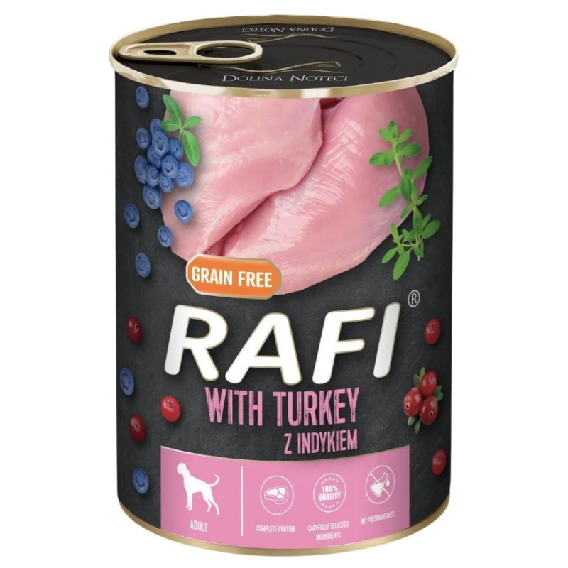 DOLINA NOTECI RAFI Indyk, Borówki i Żurawina 12x 800g