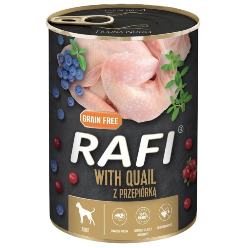 DOLINA NOTECI RAFI Przepiórka, Borówki i Żurawina 12x 400g