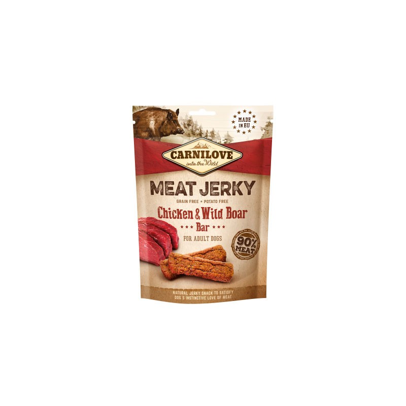 CARNILOVE JERKY Chicken and Wild Boar Bar 100g