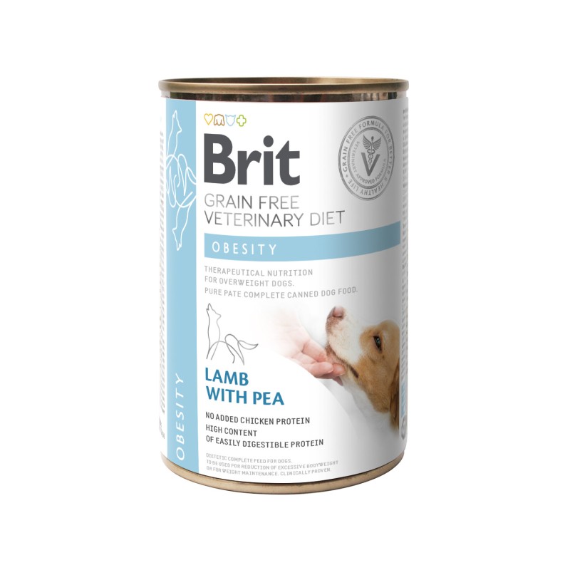 BRIT Grain Free Veterinary Diets Dog Can Obesity 400g