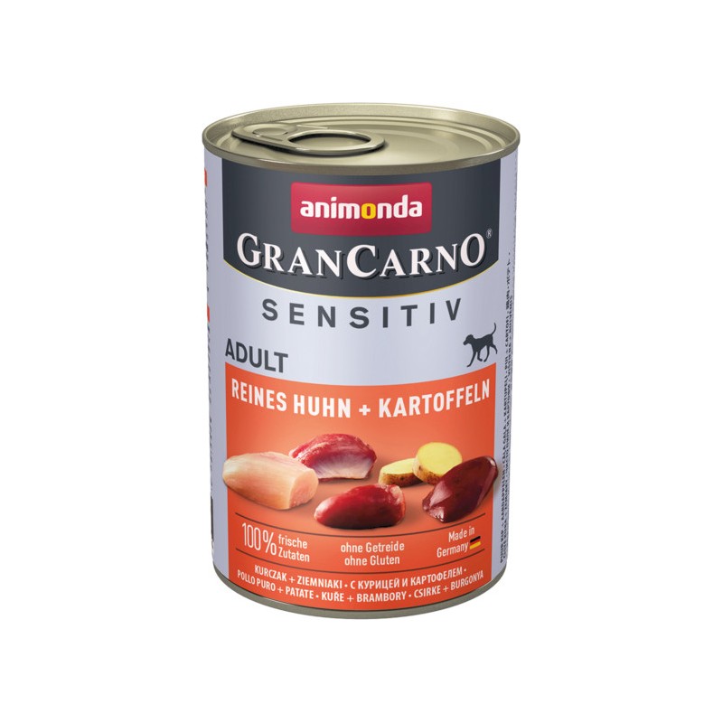 ANIMONDA GranCarno Sensitiv Kurczak i Ziemniaki 400g 6x 400g