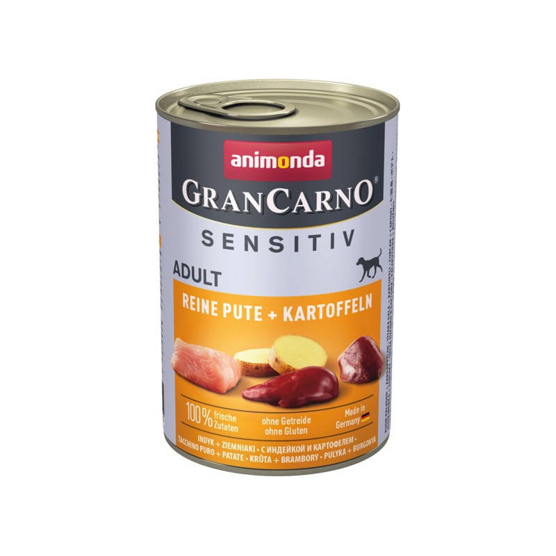 ANIMONDA GranCarno Sensitiv Indyk i Ziemniaki 400g 24x 400g