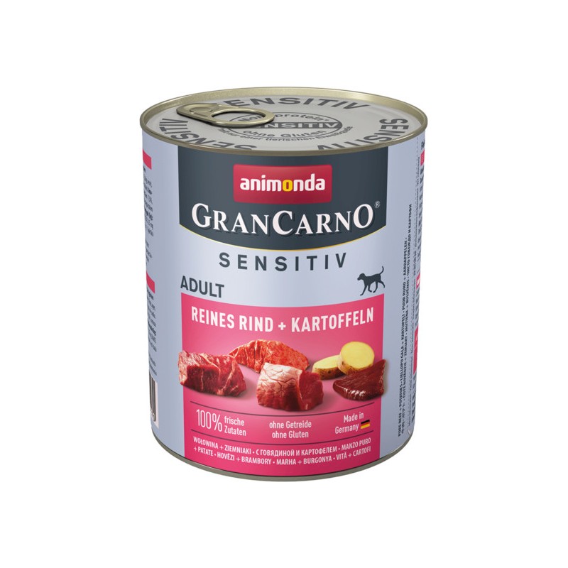 ANIMONDA GranCarno Sensitiv Wołowina i Ziemniaki 800g 12x 800g