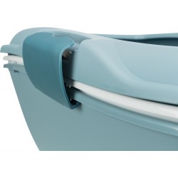 TRIXIE Kuweta Berto z systemem przesiewającym - jasnoniebieska/petrol/biała