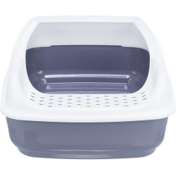 TRIXIE Kuweta Delio z wysokim obrzeżem - szara/biała