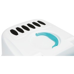 TRIXIE Kuweta kryta Vico Open Top - akwamaryna/biały