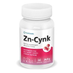 EUROWET ZN-Cynk dla skóry i sierści dla psów i kotów 60 tabl.