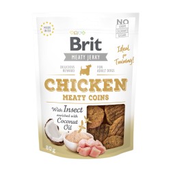 BRIT JERKY Chicken with Insect Meaty Coins 200g