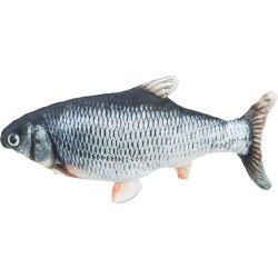 TRIXIE Zabawka z kocimiętką Ruszająca się ryba - Wriggle fish 30 cm, ładowana USB