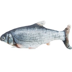 TRIXIE Zabawka z kocimiętką Ruszająca się ryba - Wriggle fish 30 cm, ładowana USB