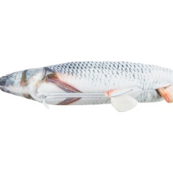 TRIXIE Zabawka z kocimiętką Ruszająca się ryba - Wriggle fish 30 cm, ładowana USB