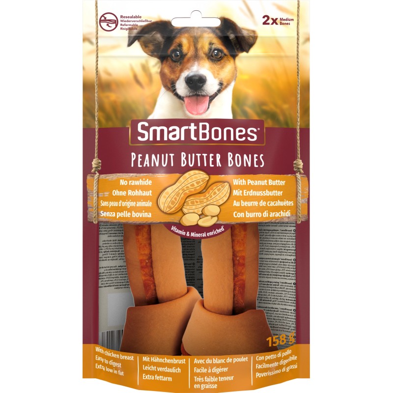 ZOLUX Przysmak Smart Bones Peanut Butter - Medium 2 szt.