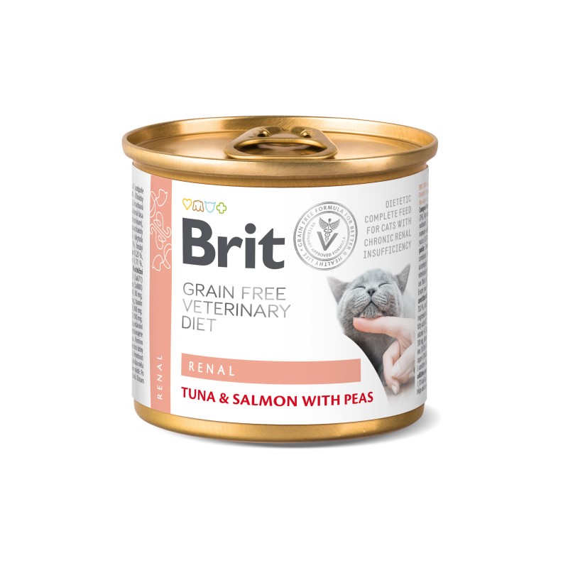 BRIT Grain Free Veterinary Diets Cat Can Renal 200g (puszka)