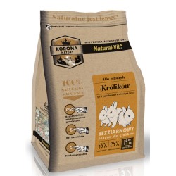 NATURAL-VIT Korona Natury - bezziarnowy pokarm dla MŁODYCH królików 750g