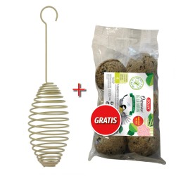 ZOLUX Spirala mała na kule tłuszczowe (oliwkowa) oraz kule tłuszczowe 6 szt. 540g