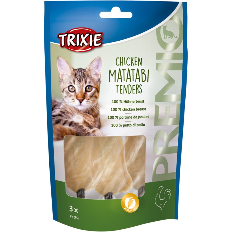 TRIXIE Premio Chicken Matatabi Tenders  - przysmak z kurczaka 3 szt. / 55 g