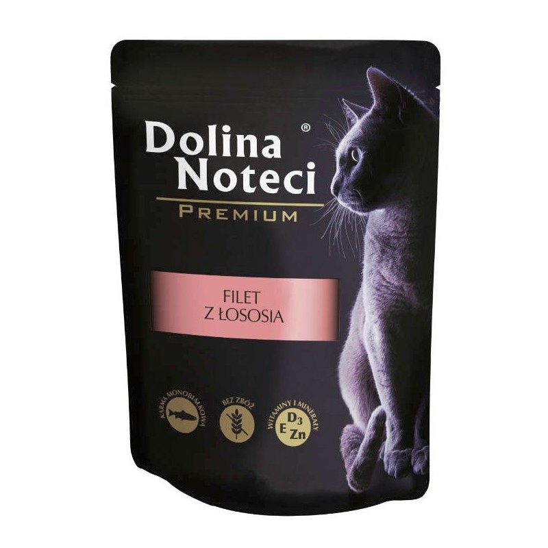 DOLINA NOTECI Filet z łososia dla kota 85g (saszetka)