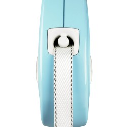 FLEXI Smycz automatyczna Puppy taśma 2 m - jasnoniebieska