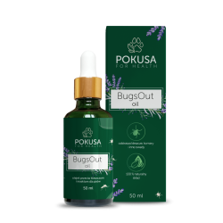 POKUSA BugsOut oil - olejek przeciw kleszczom i insektom dla psów 50ml